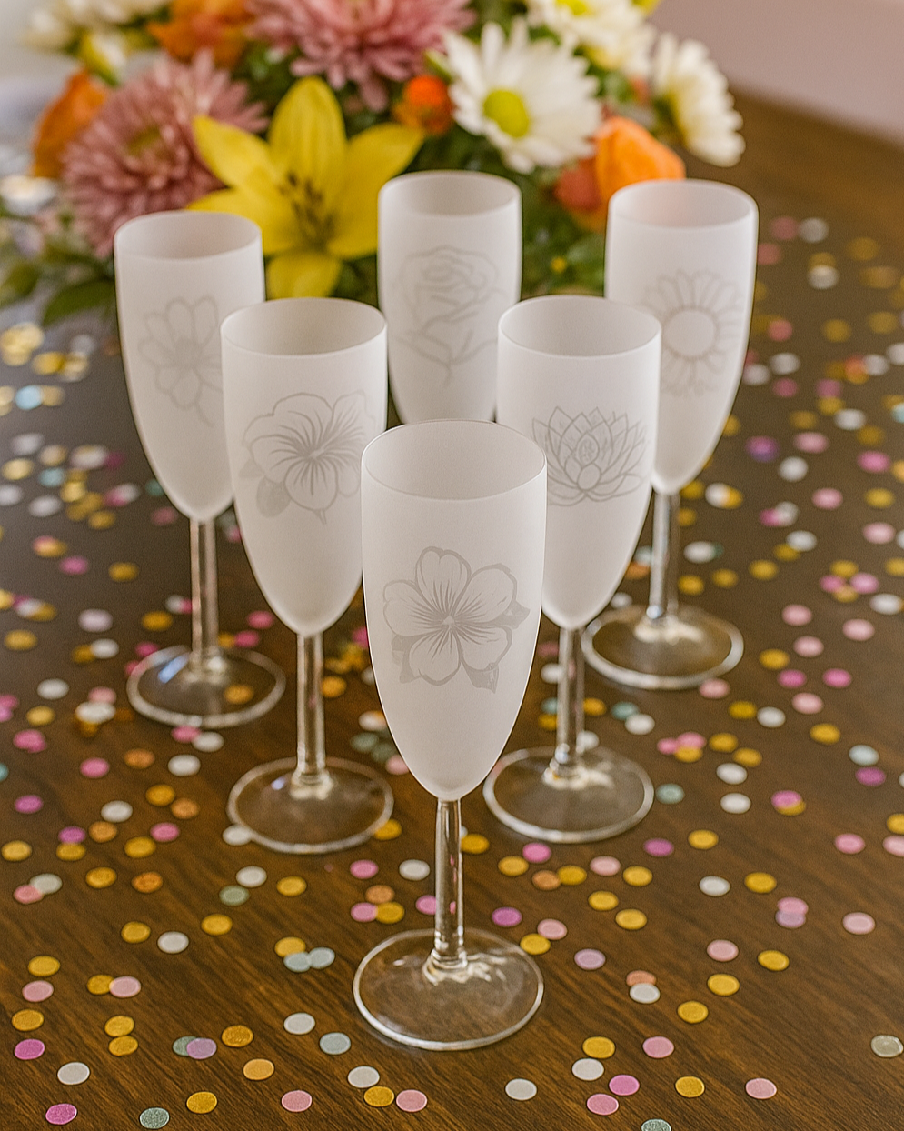 Sektglas Blume